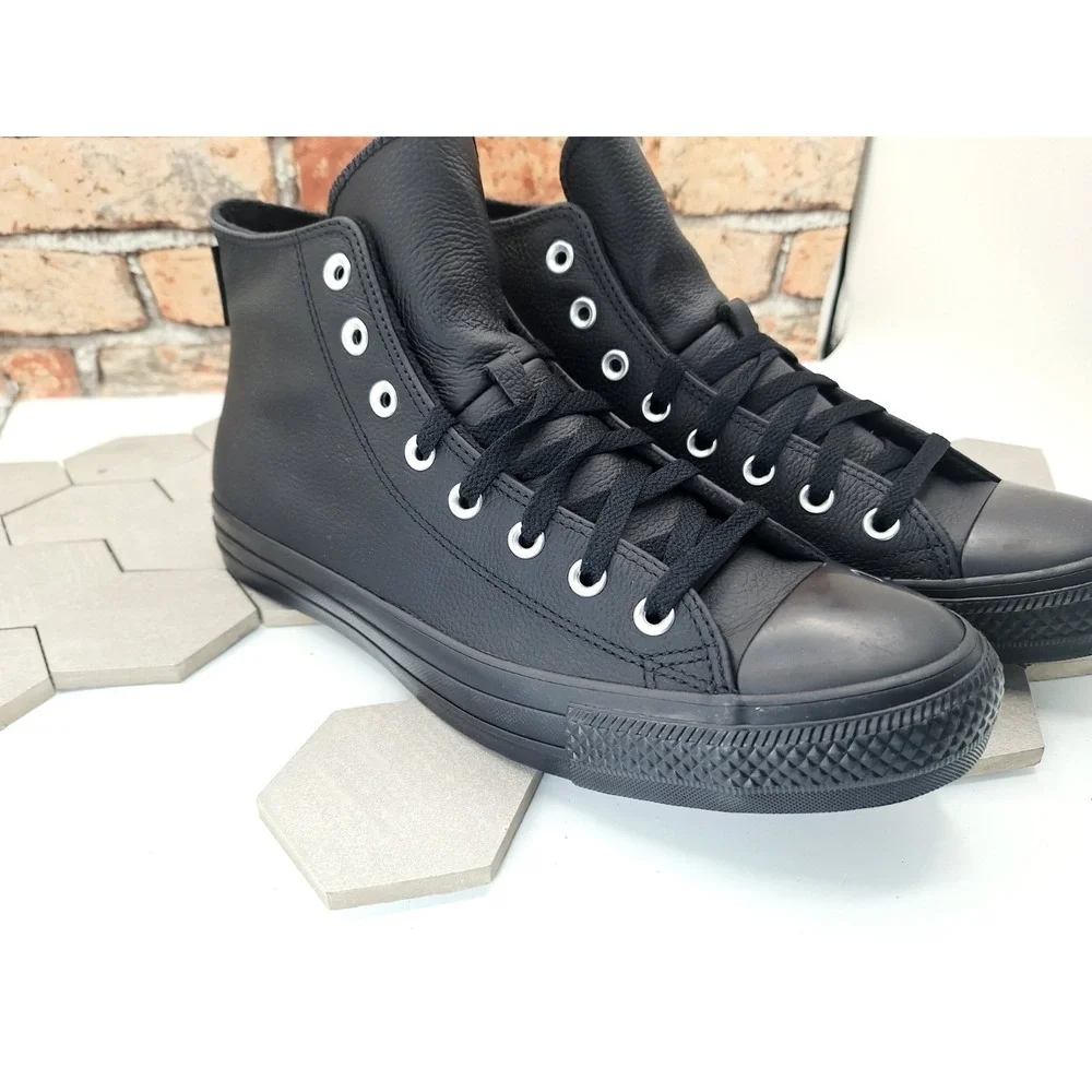 Converse Chuck Taylor Winter Water-Repellent Hi Black Leather Men Sz 13 Rare